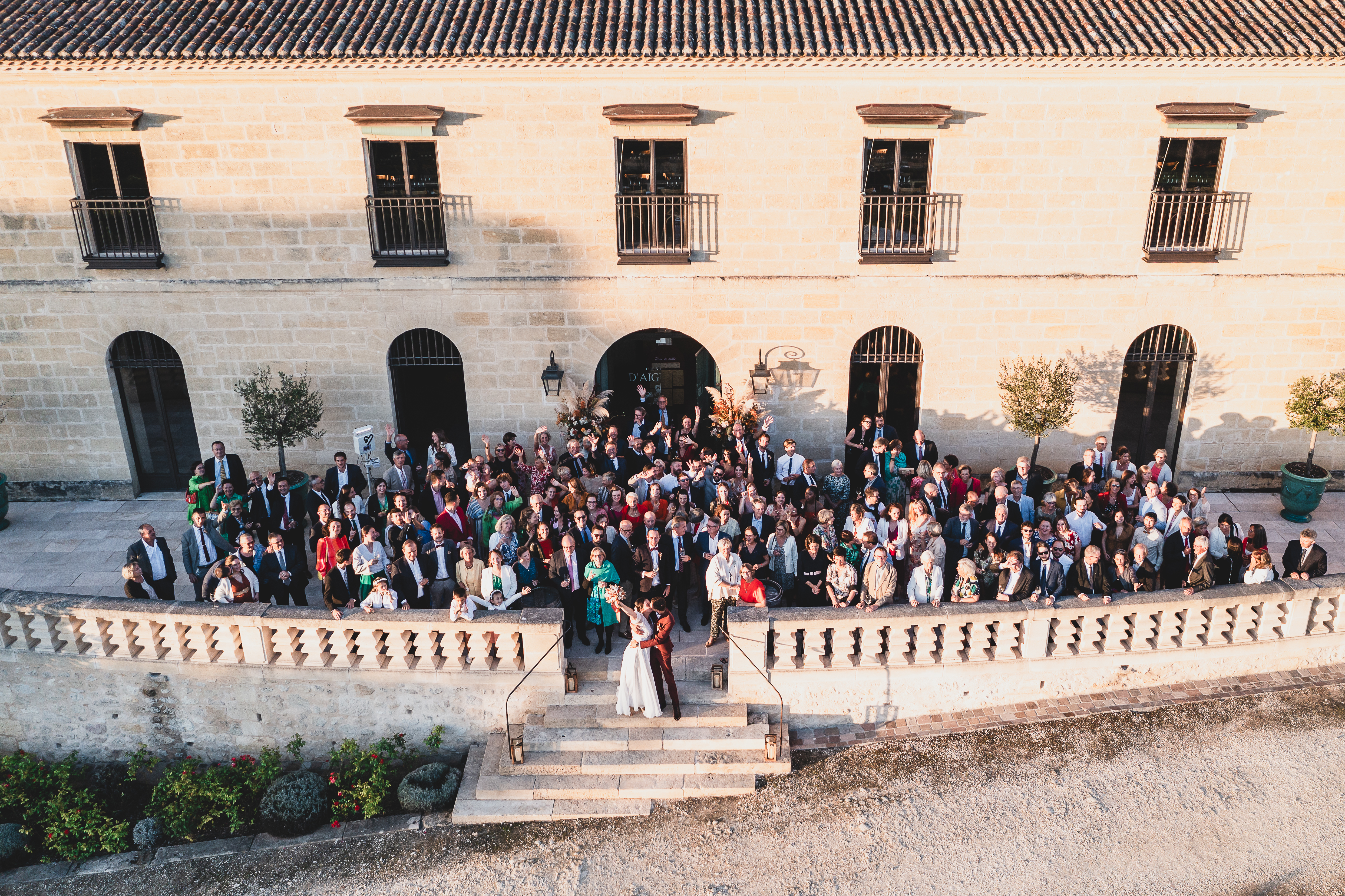 photographie mariage drone